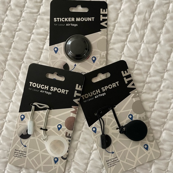 NEW Case-Mate AirTag Case Sticker Mount AirTag Case and 2 tough Sport - Picture 1 of 13